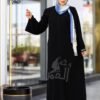 ⁦عباية كريب سعودي مشبح - رقي وفخامة من روان ستور⁩ - الصورة ⁦2⁩
