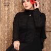 ⁦✨ عباية خليجية بخامة الكريب مع جاكار الفاخر ✨⁩ - الصورة ⁦3⁩